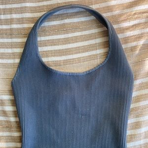 Babaton Sculpt Knit Backless Halter Tank, Small